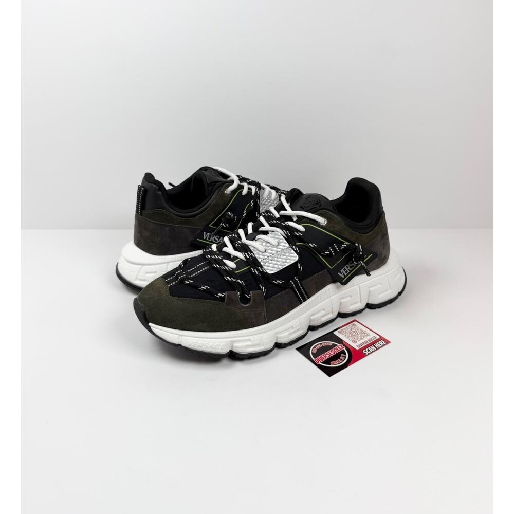Size 45EU/12US - Versace Trigreca Olive Green NEW!